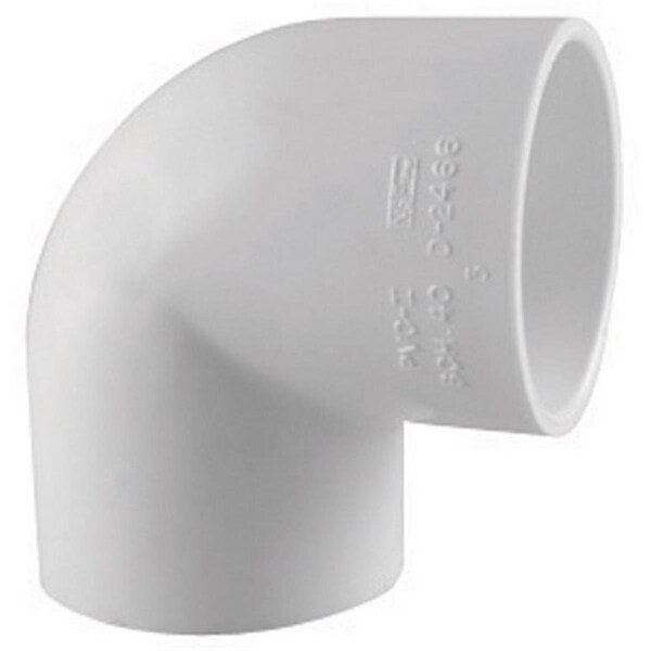 Bissell PVC 02300 0800 0.75 in. Slip x Slip PVC Pipe 90 Degree Elbow5, 25PK HO156777 - main